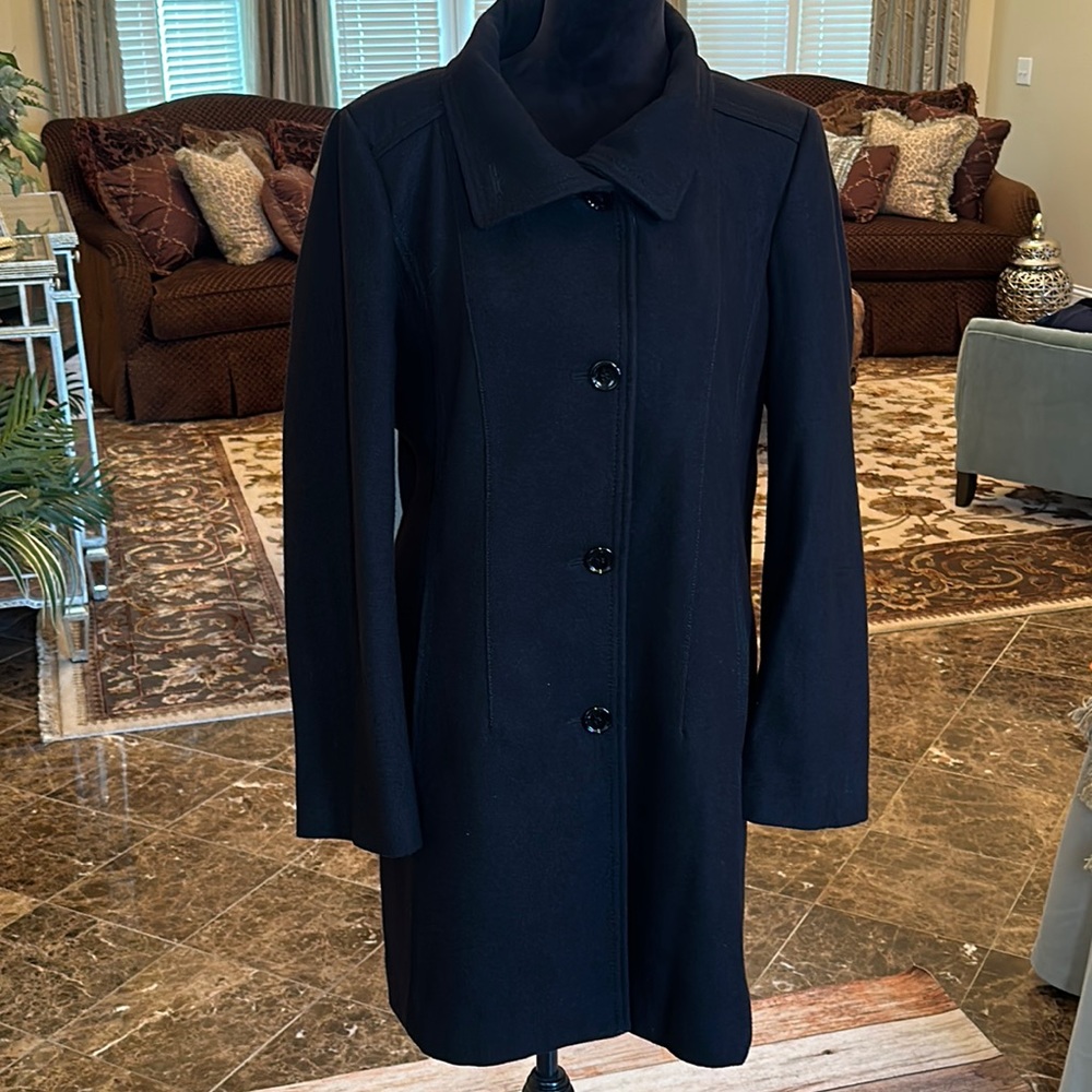 CALVIN KLEIN wool blend coat